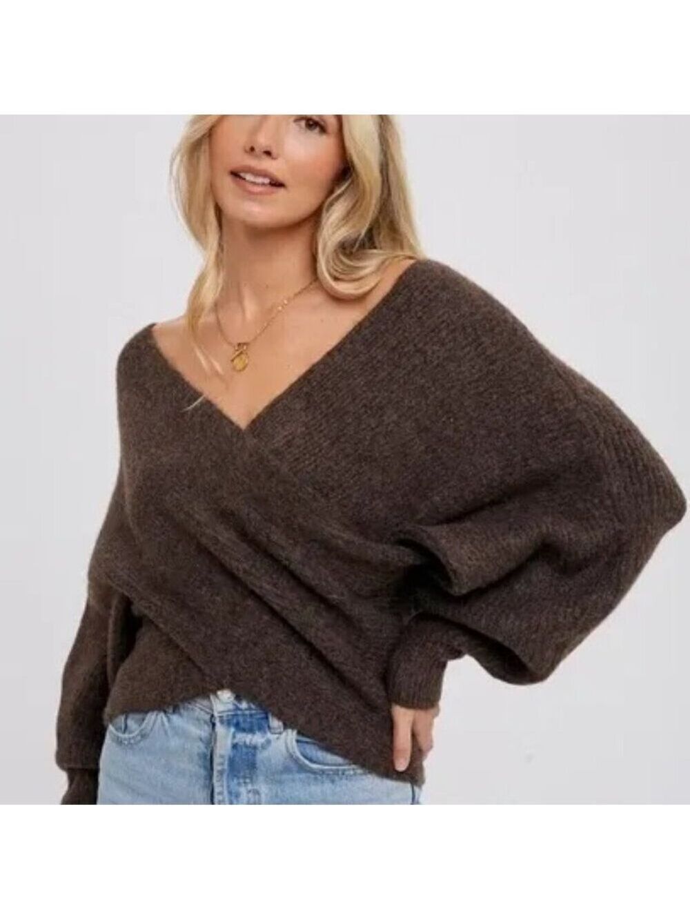 CLEAR OUT!!! Crossover Ribbed Pullover - Picture 9 of 10